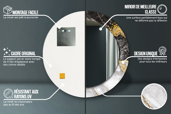 Okrasno ogledalo Marmor in zlato
