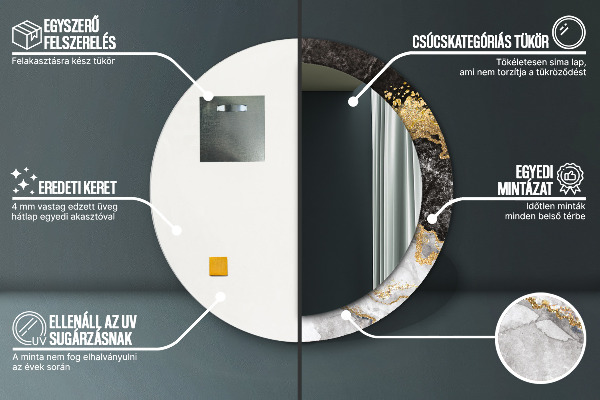 Okrasno ogledalo Marmor in zlato