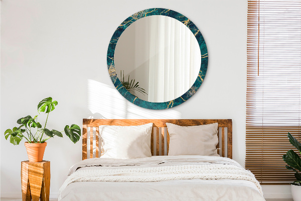 Okrasno ogledalo Zeleni malahitni marmor