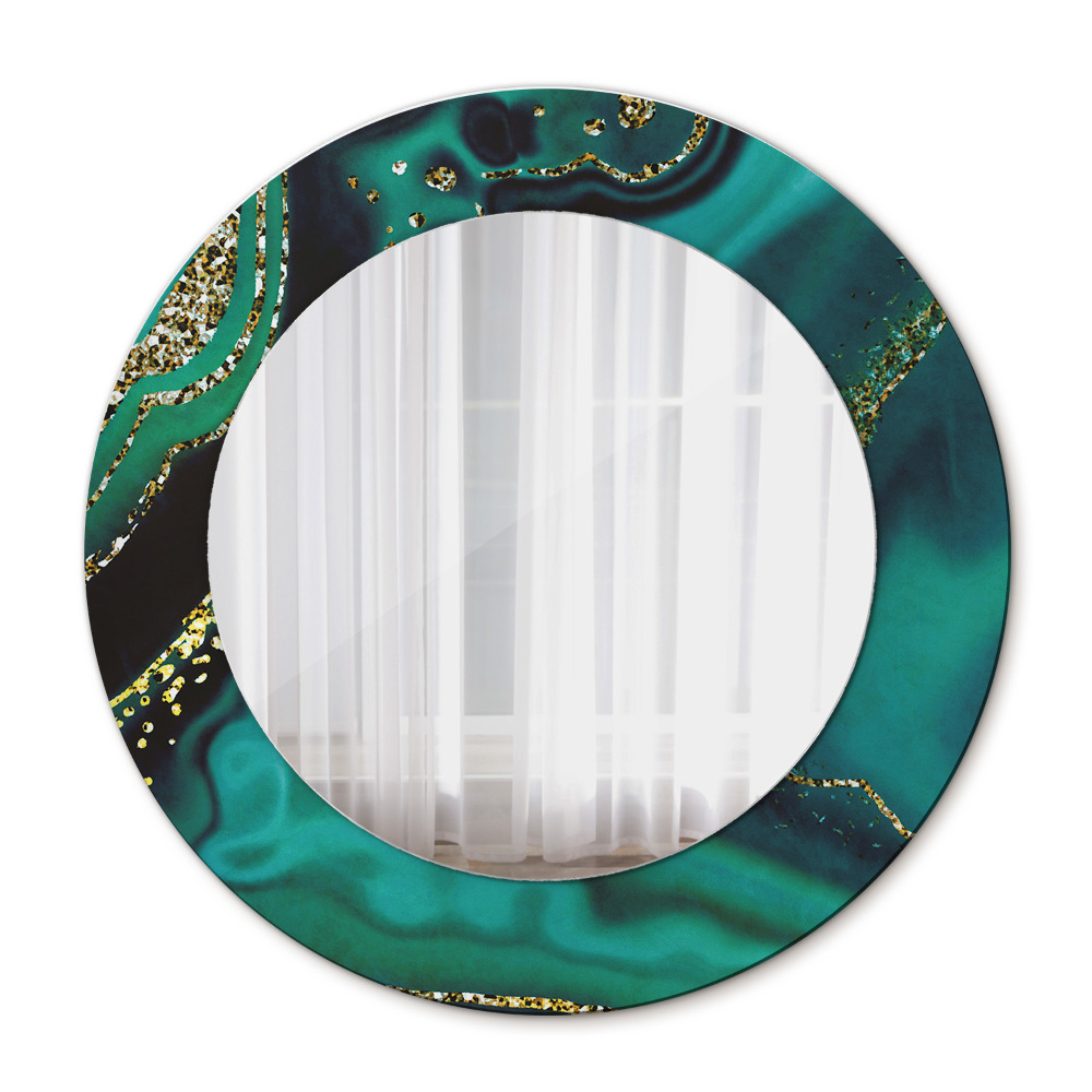 Tiskano ogledalo Smaragdni marmor