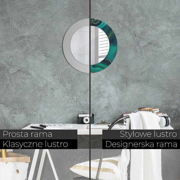 Tiskano ogledalo Smaragdni marmor