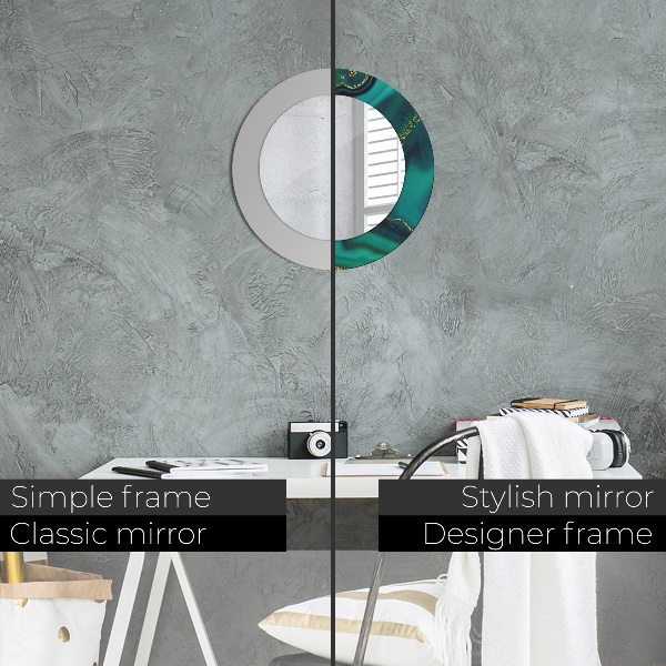 Tiskano ogledalo Smaragdni marmor