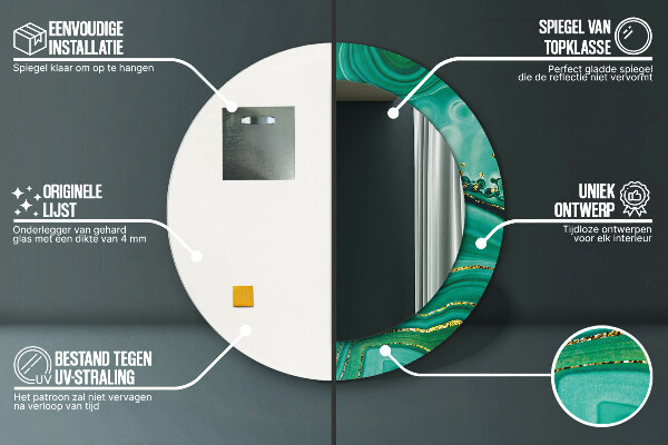 Tiskano ogledalo Agat Jaspis Marmor