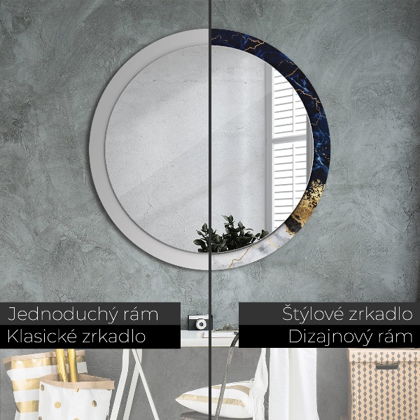 Dekorativno ogledalo Modri ​​marmor