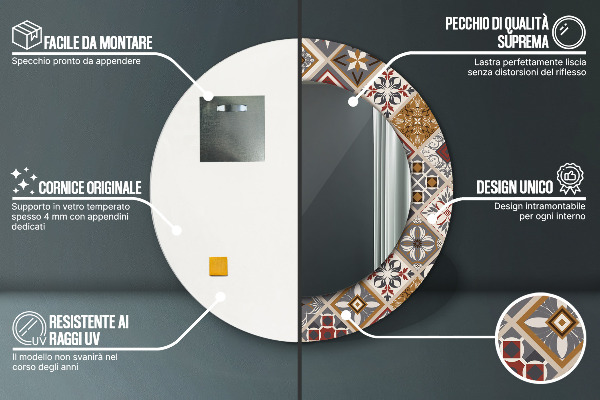 Dekorativno ogledalo Turški vzorec