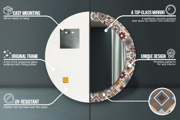 Dekorativno ogledalo Turški vzorec