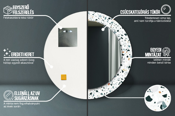 Dekorativno ogledalo Naravni kamen