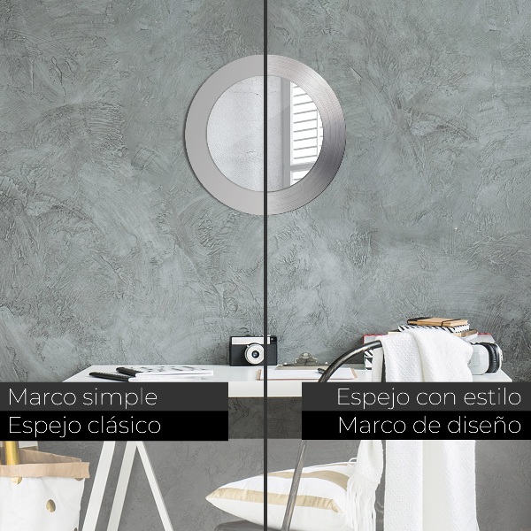 Dekorativno ogledalo Sijoč jeklo