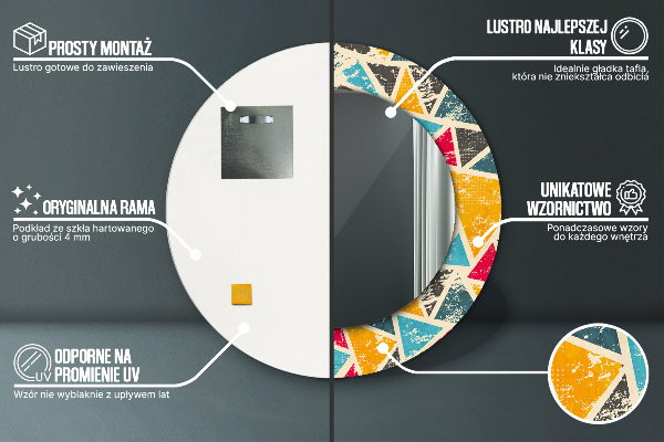 Okrasno ogledalo Retro sestava