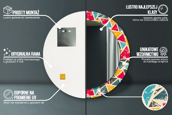 Okrasno ogledalo Retro sestava