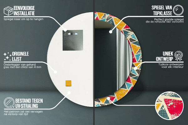 Okrasno ogledalo Retro sestava