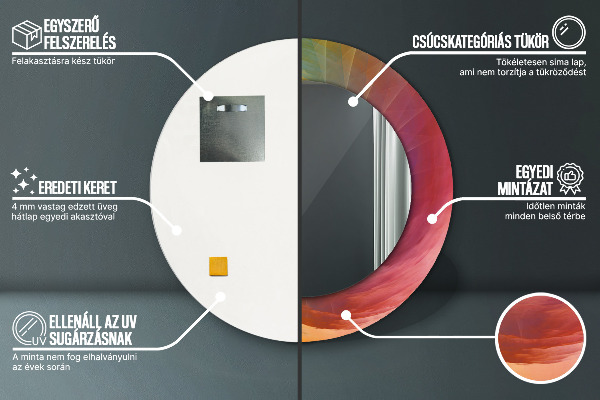 Okrasno ogledalo Hipnotična spirala