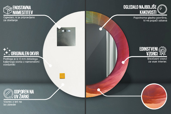 Okrasno ogledalo Hipnotična spirala