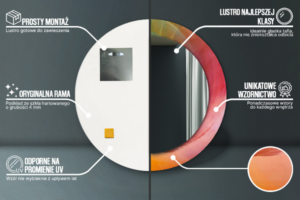 Okrasno ogledalo Hipnotična spirala