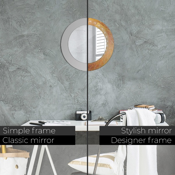 Okrasno ogledalo Spiralna abstrakcija