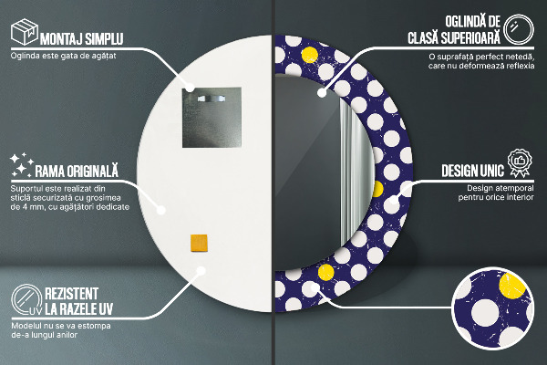 Tiskano ogledalo Retro pike