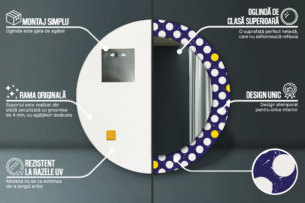 Tiskano ogledalo Retro pike