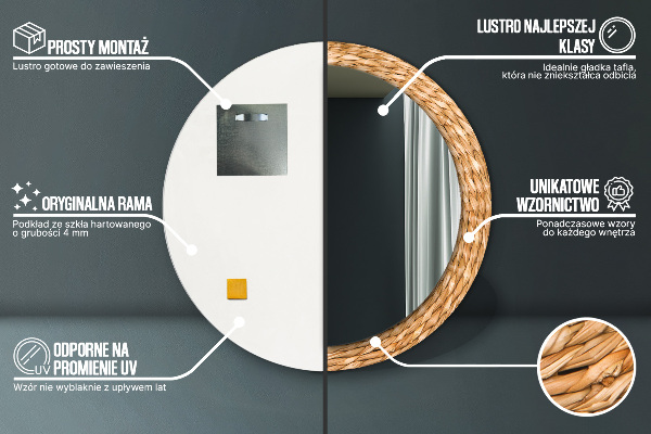 Tiskano ogledalo Trstična tekstura