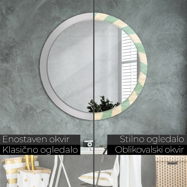 Dekorativno ogledalo Retro pastelni vzorec