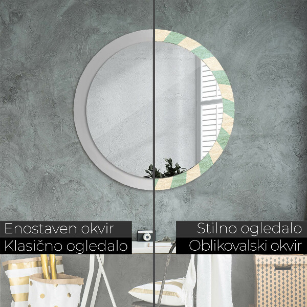 Dekorativno ogledalo Retro pastelni vzorec