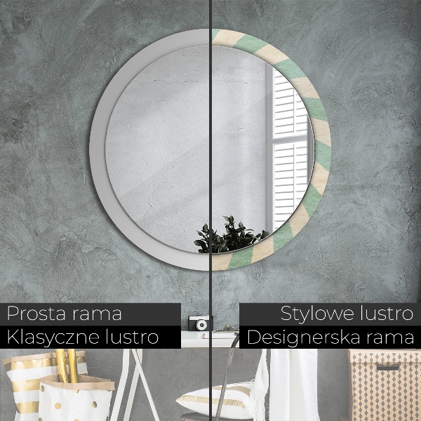 Dekorativno ogledalo Retro pastelni vzorec