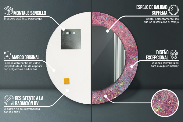 Dekorativno ogledalo Barvni festival