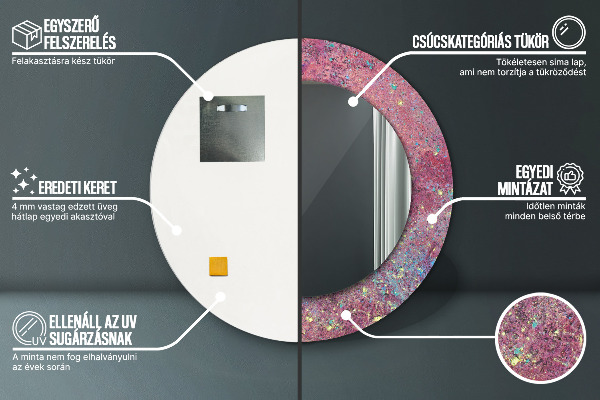 Dekorativno ogledalo Barvni festival