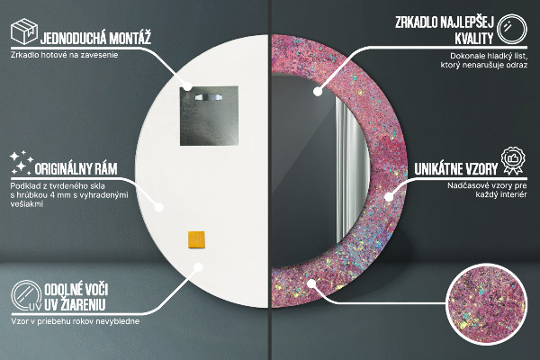 Dekorativno ogledalo Barvni festival