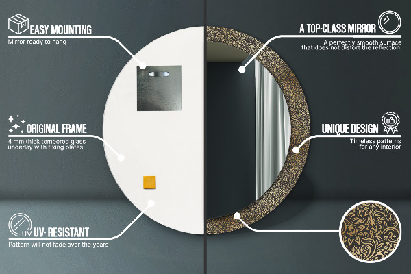 Okrasno ogledalo Zlati okraski