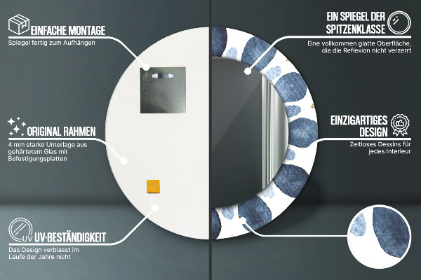 Okrasno ogledalo Moon Mandala