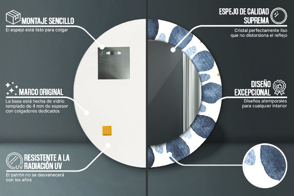 Okrasno ogledalo Moon Mandala