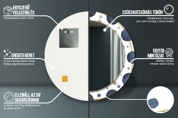Okrasno ogledalo Moon Mandala