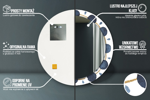 Okrasno ogledalo Moon Mandala