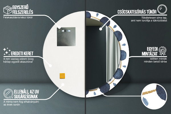 Okrasno ogledalo Moon Mandala