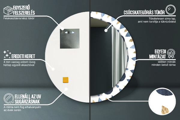 Okrasno ogledalo Moon Mandala