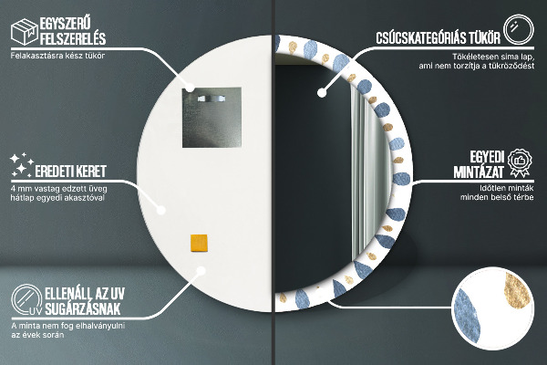Okrasno ogledalo Moon Mandala