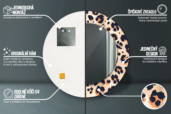 Okrasno ogledalo Divji vzorec