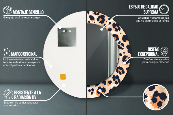 Okrasno ogledalo Divji vzorec