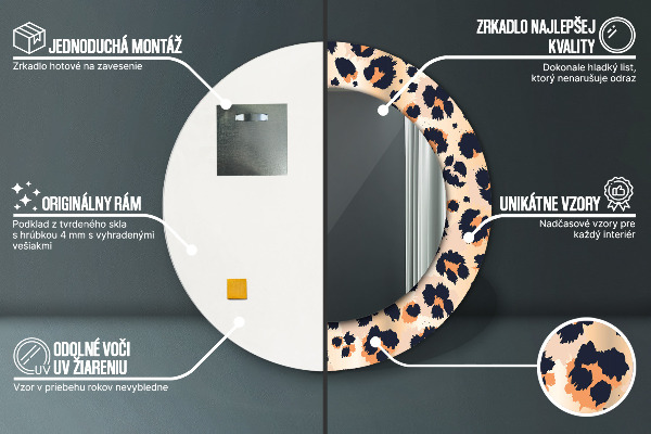 Okrasno ogledalo Divji vzorec