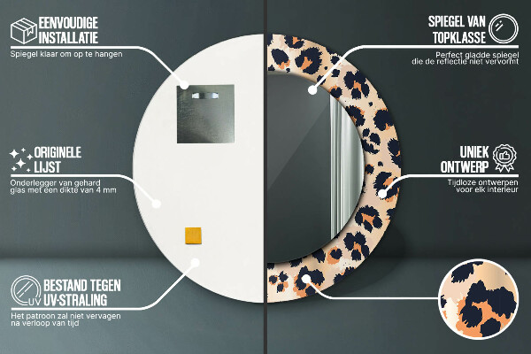 Okrasno ogledalo Divji vzorec