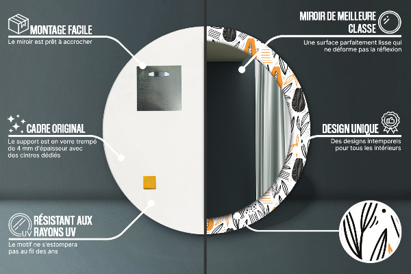 Okrasno ogledalo Papai vzorec