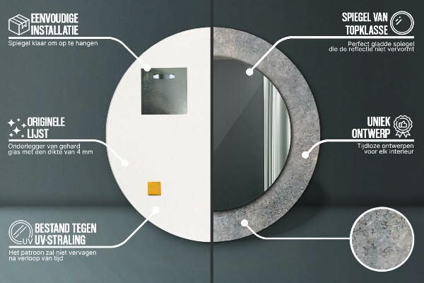 Dekorativno ogledalo Vintage beton