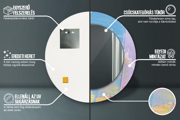 Tiskano ogledalo Tekstura oljne barve