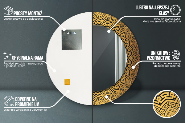 Okrasno ogledalo Grški okras