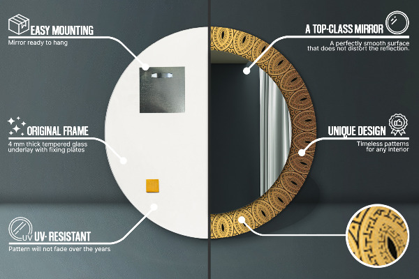 Okrasno ogledalo Grški okras