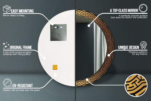 Okrasno ogledalo Grški okras