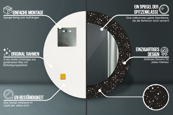 Dekorativno ogledalo Kaotične pike