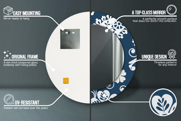 Dekorativno ogledalo Paisley kompozicija