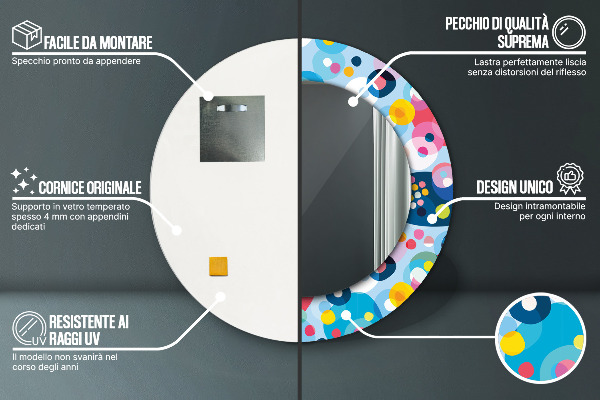 Dekorativno ogledalo Barvito trnje