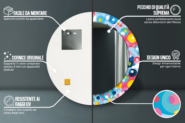 Dekorativno ogledalo Barvito trnje